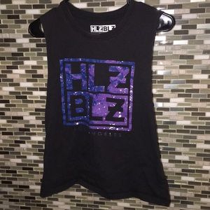 Women’s Medium Galaxy Hlz Blz Muscle Tank